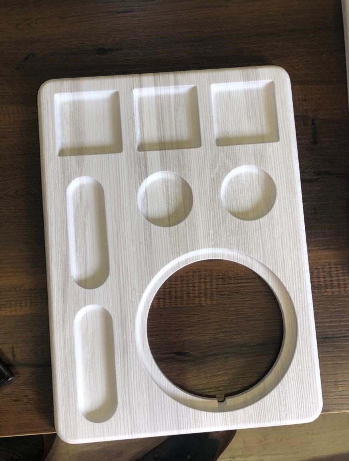 6060 Wood welcome tray - الصورة 2