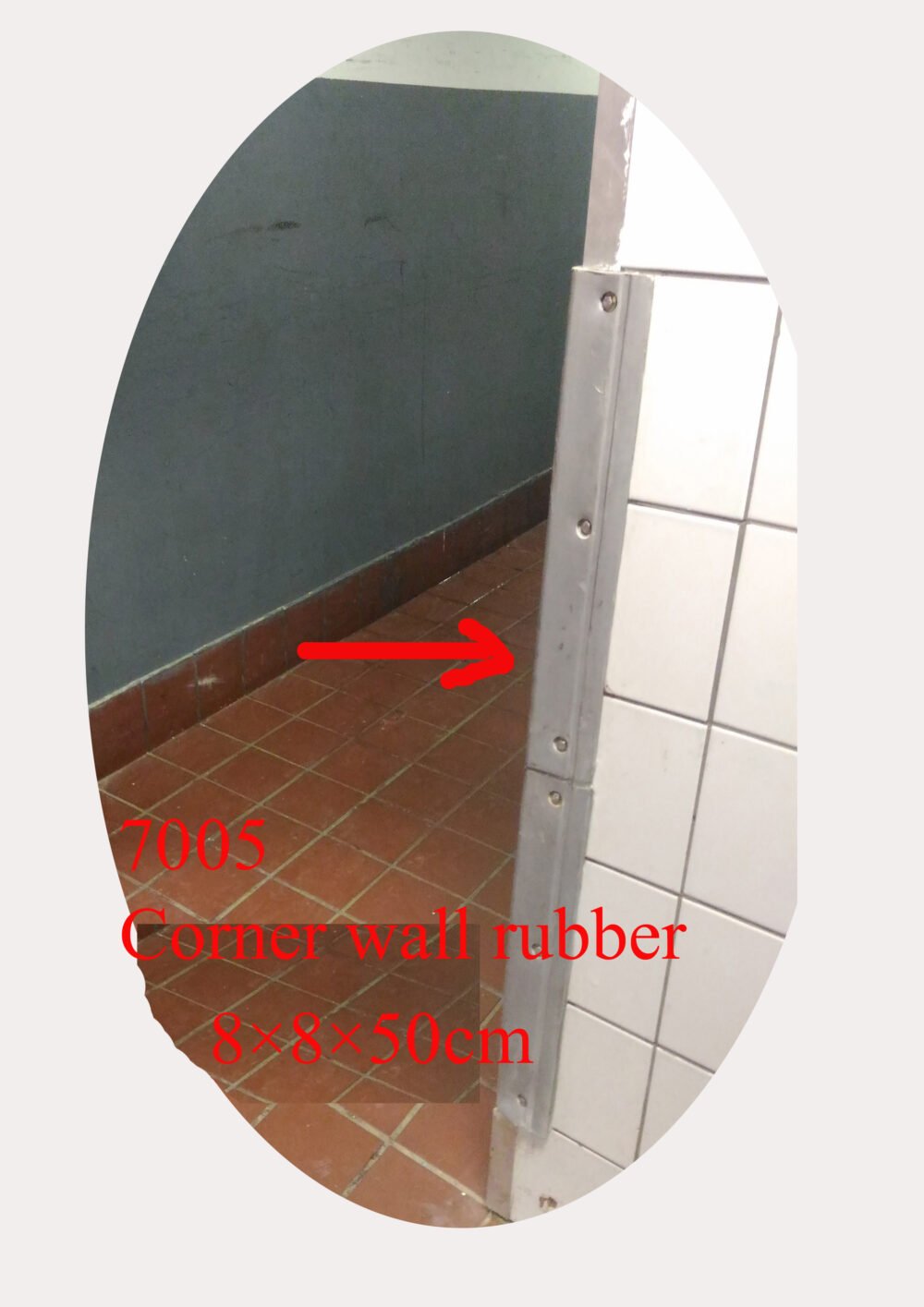 7005 Corner wall rubber