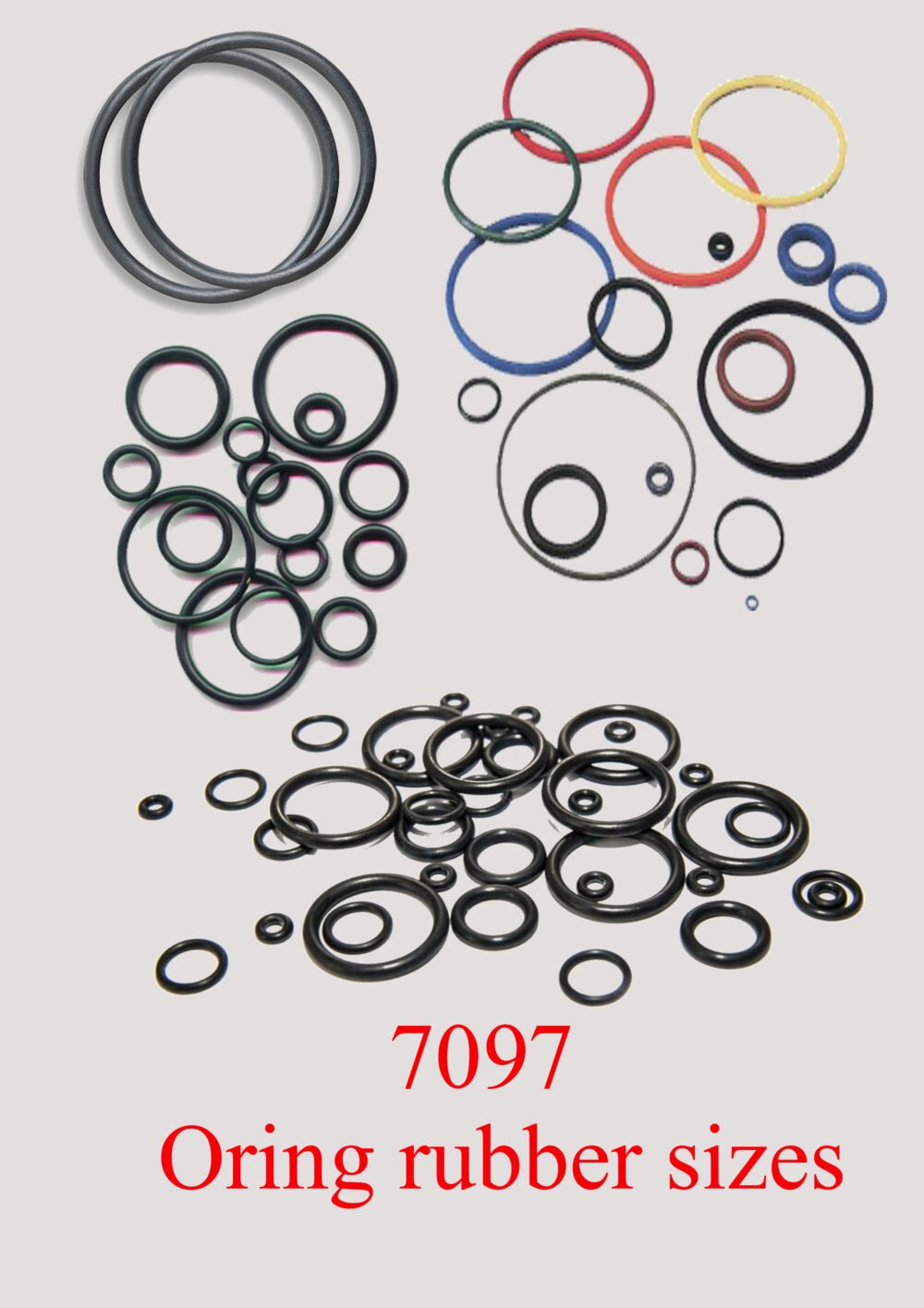 7097 Oring rubber sizes