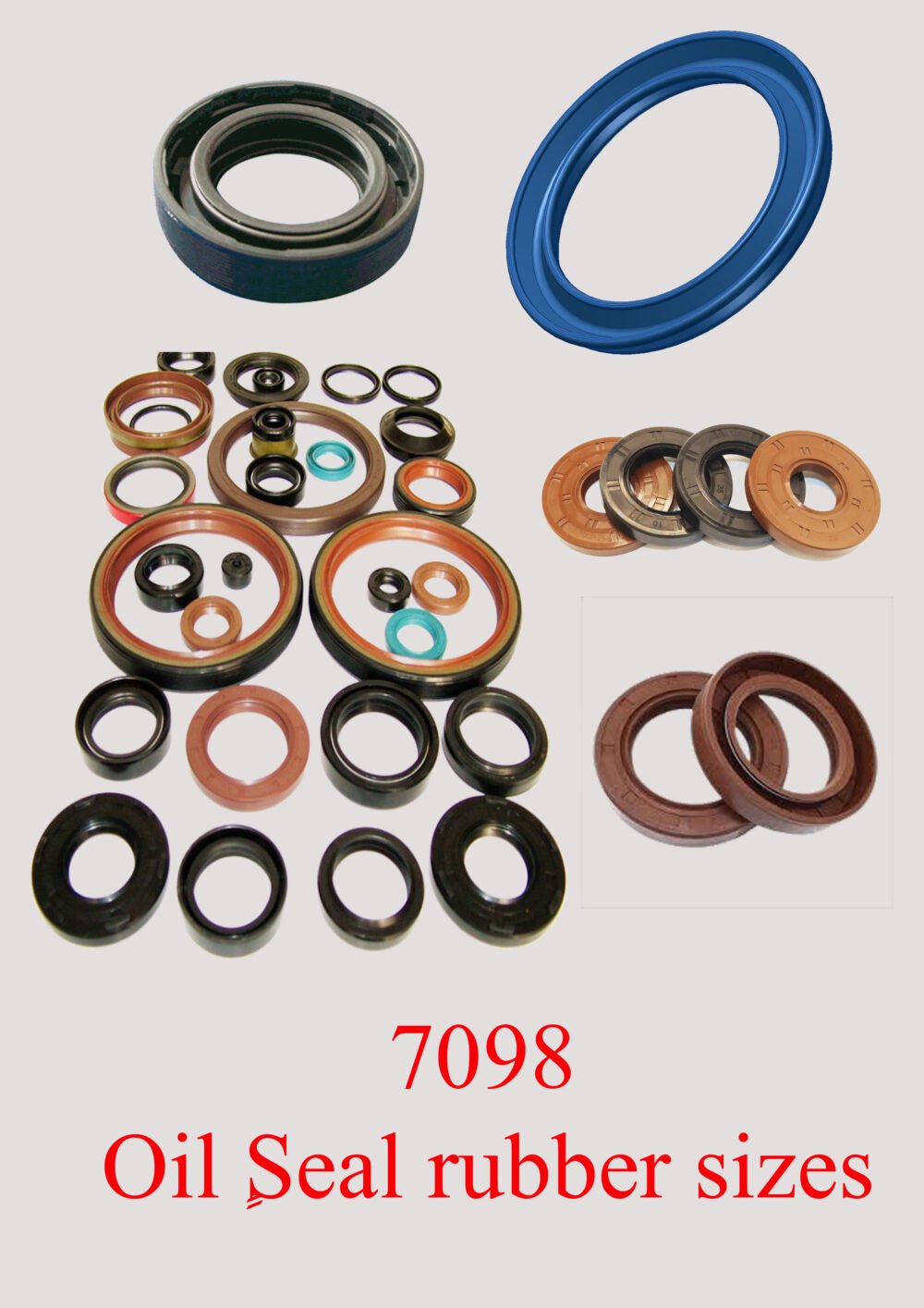 7098 Oil seal rubber sizes